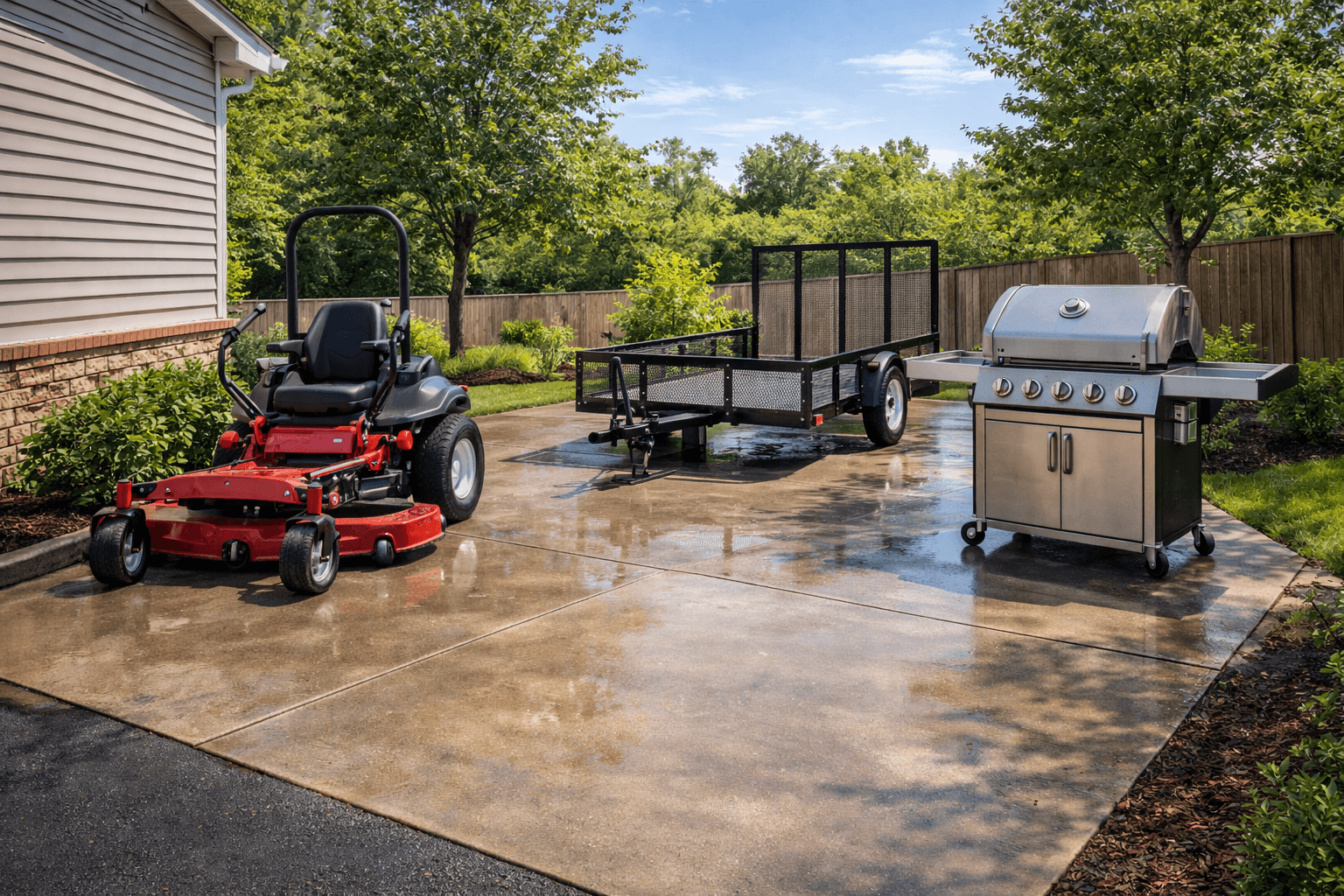 Light Machinery Exterior Cleaning